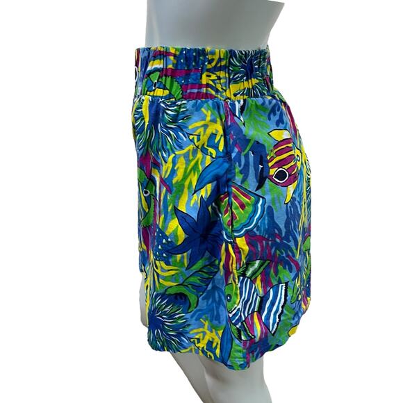 Vintage 1980s Cristina’s Tropical Fish High-Waist Shorts medium - Picture 15 of 16